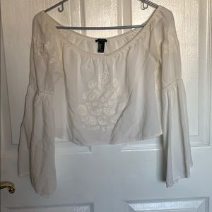 Forever 21 boho white top